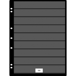 Svart insticksblad med 9 fickor 10-pack